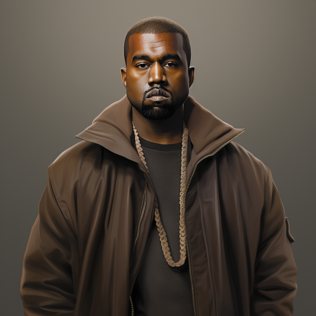 Gorgeous portrait of Kanye West