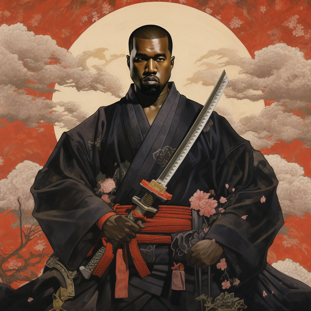 Kanye West as Samurai, Ukiyo-e Style