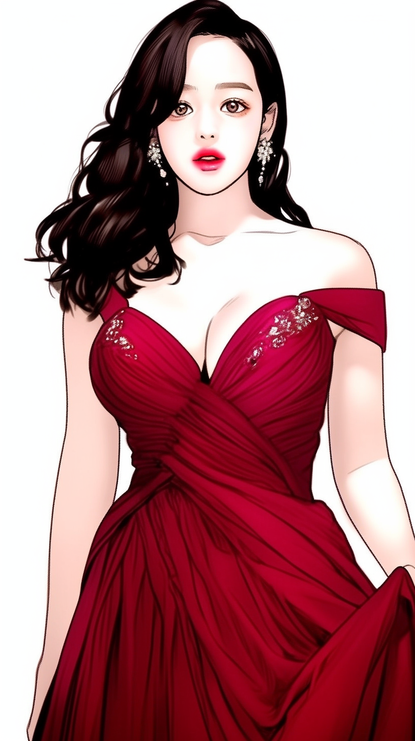 Kat Dennings in stunning low cut ball gown