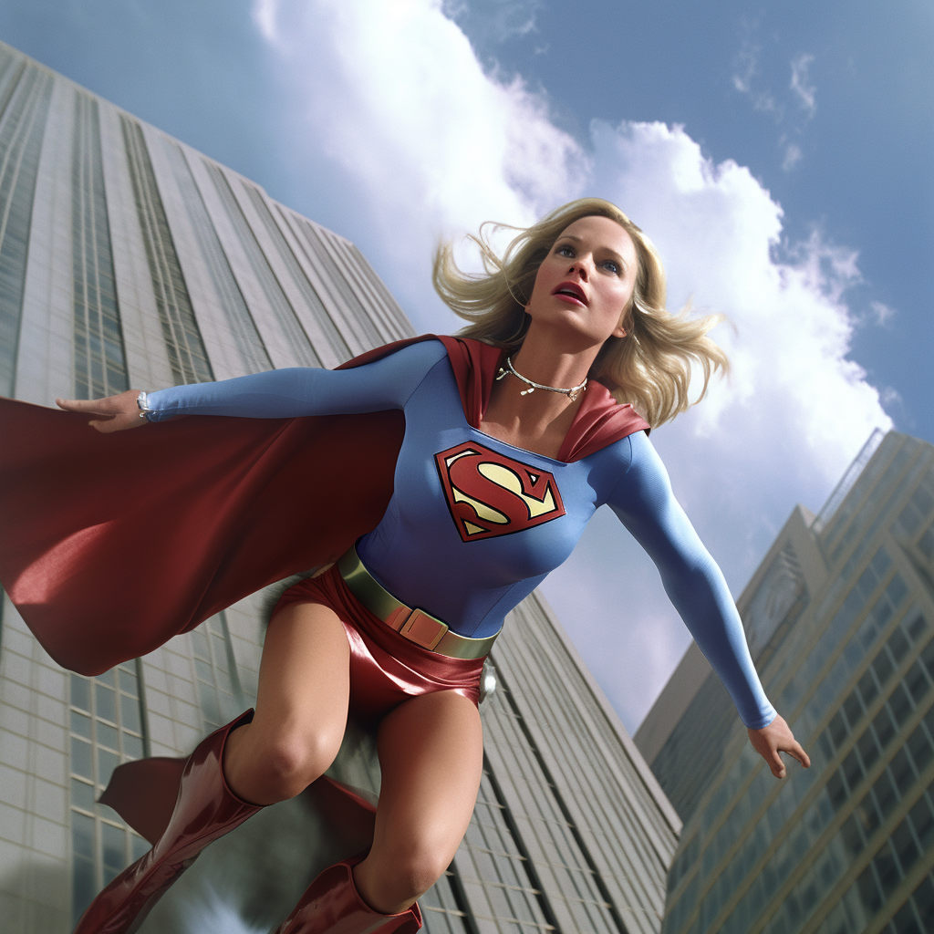 Kate Bosworth as Claire Kent transforming into Superwoman