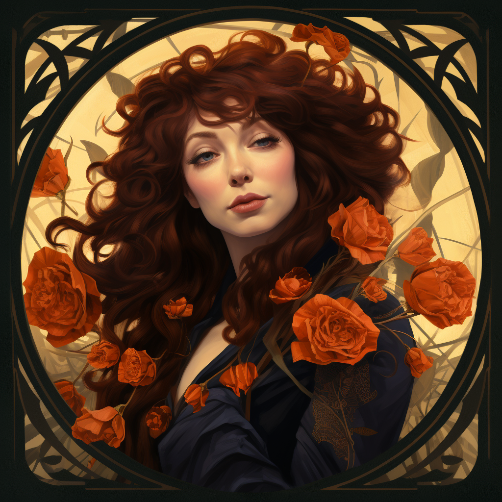 Kate Bush in Art Nouveau Style