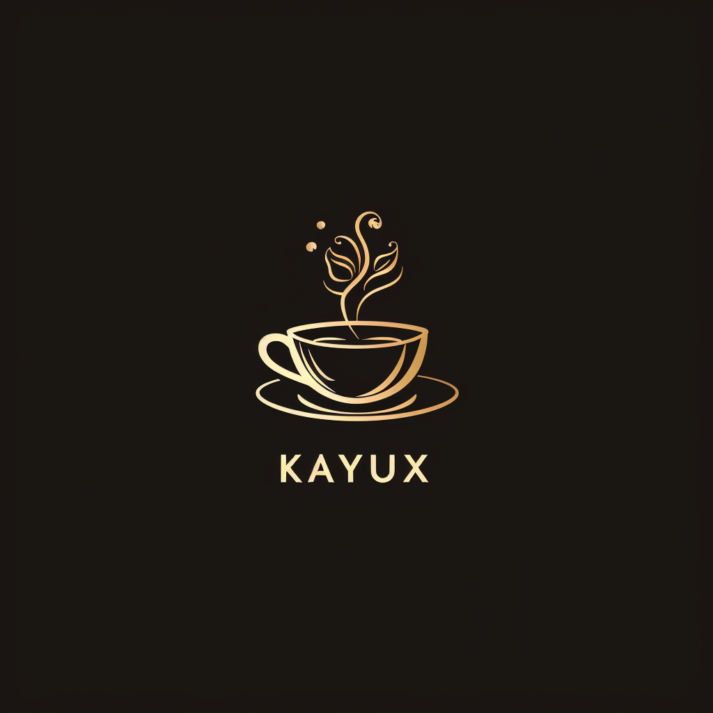 Minimalistic coffee logo for KAYUX