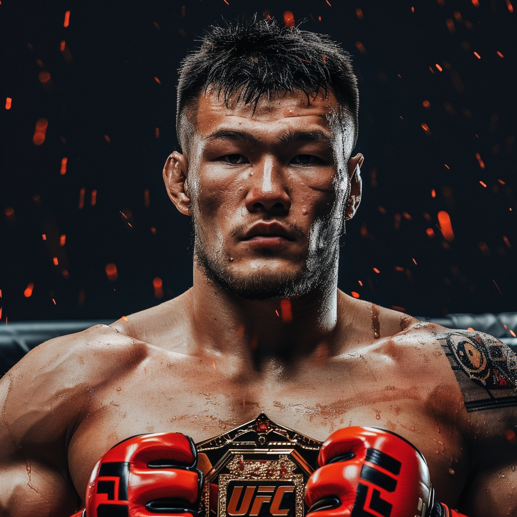 Kazakh man in UFC victory