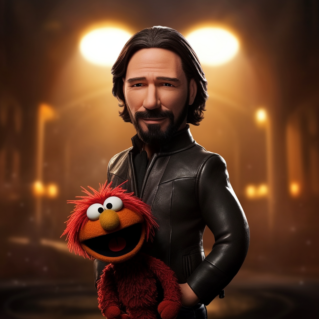 Keanu Reeves as a Muppet