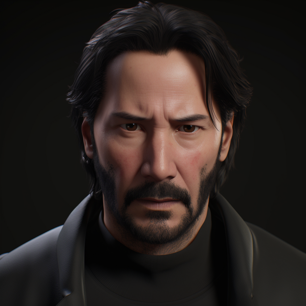 Keanu Reeves in All-Black Special Agent Gear