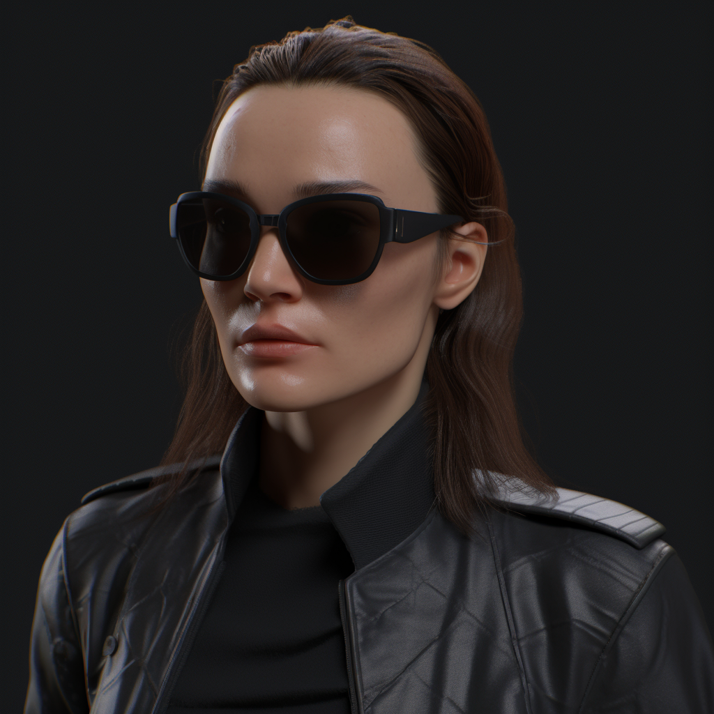 Keira Knightley in black agent gear close-up