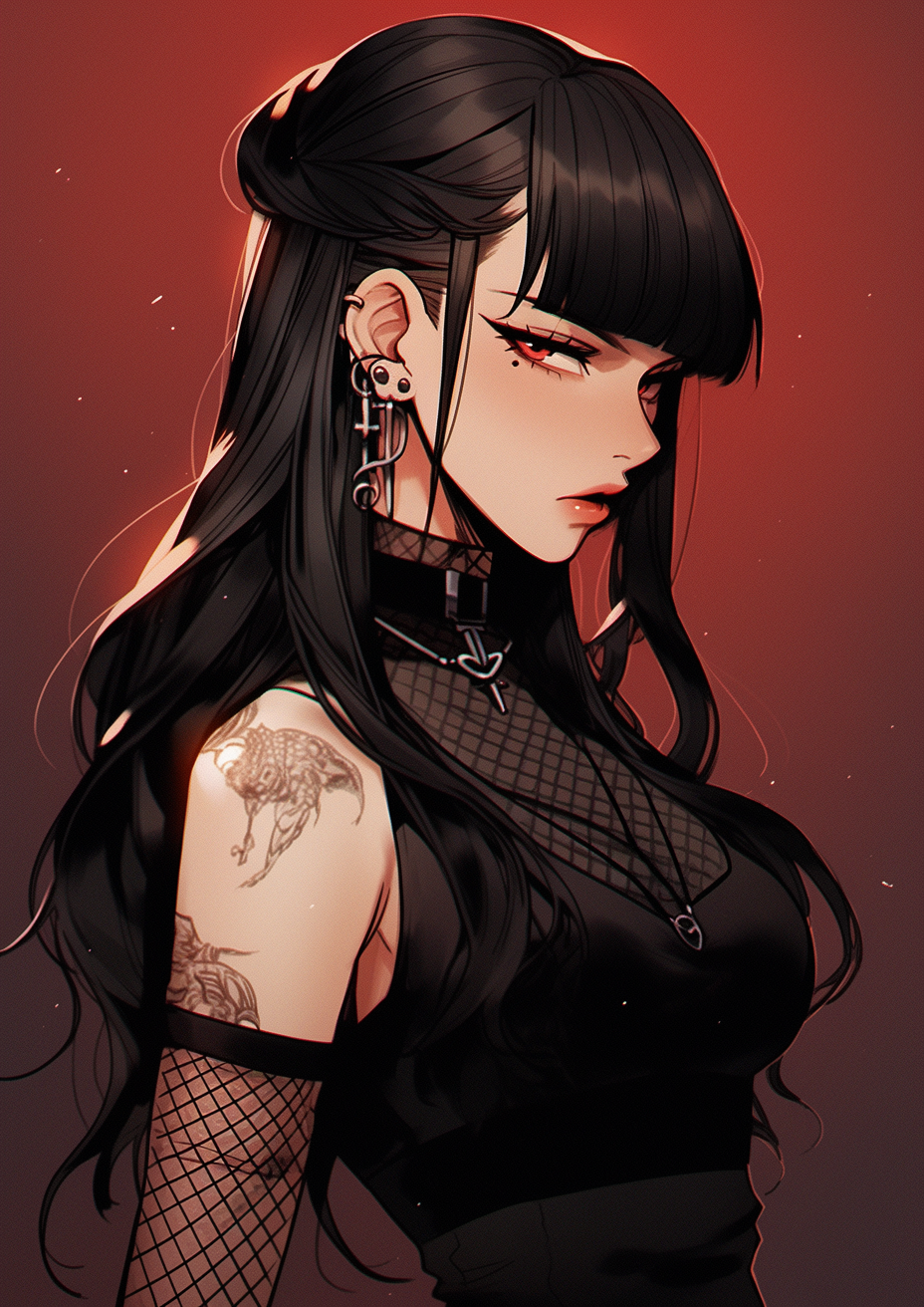 Beautiful Kelsey Goth character in den of sin