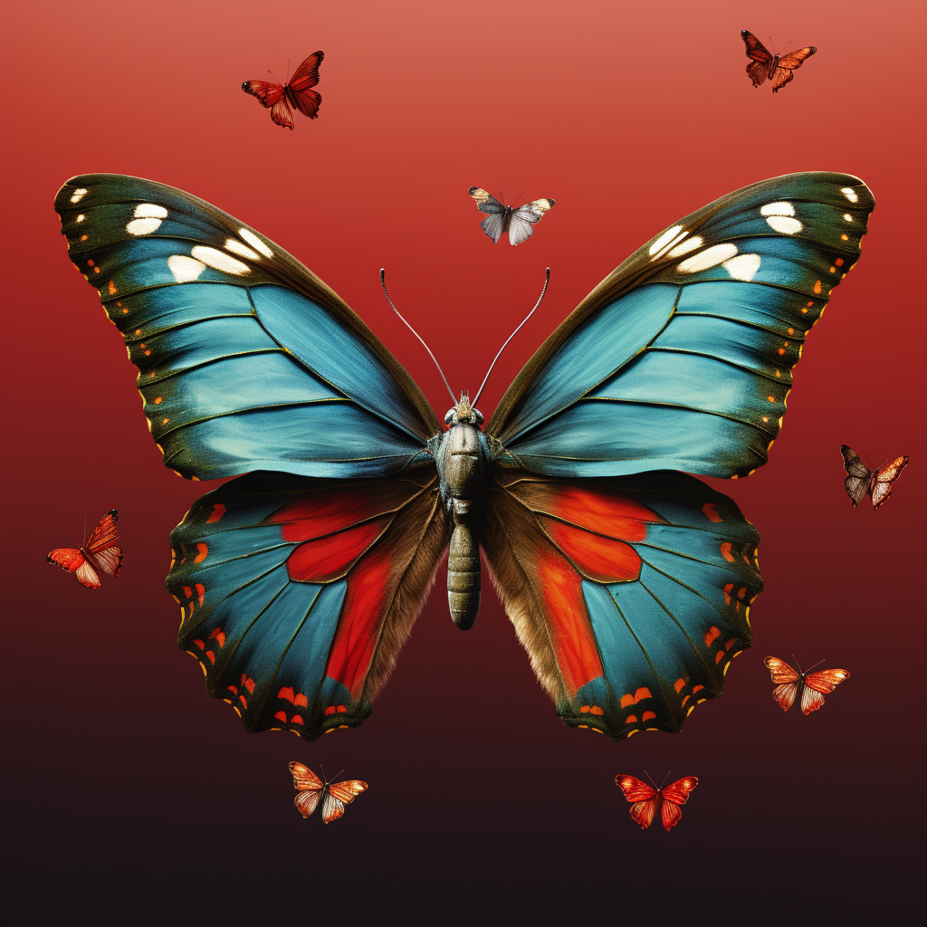 Kendrick Lamar colorful  To Pimp a Butterfly  album cover