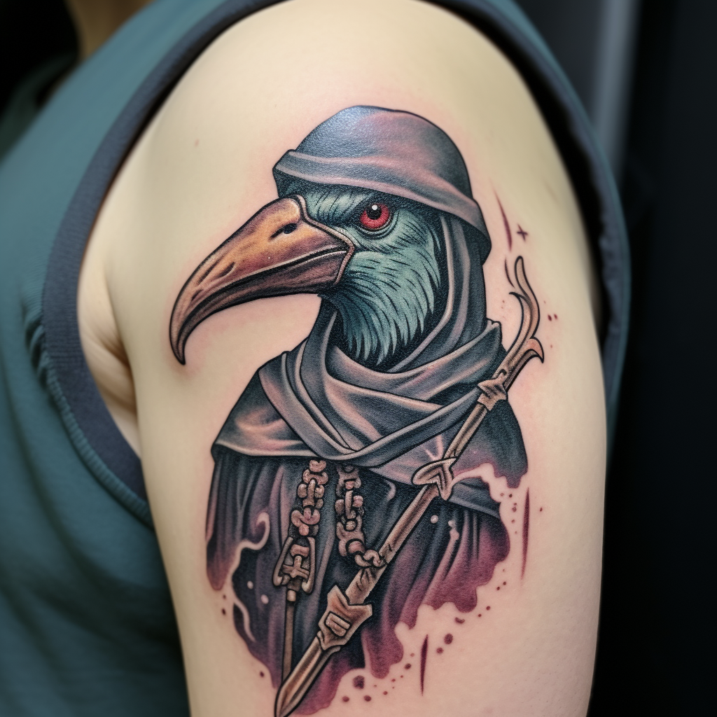 Kenku Classic Tattoo Design for D&D