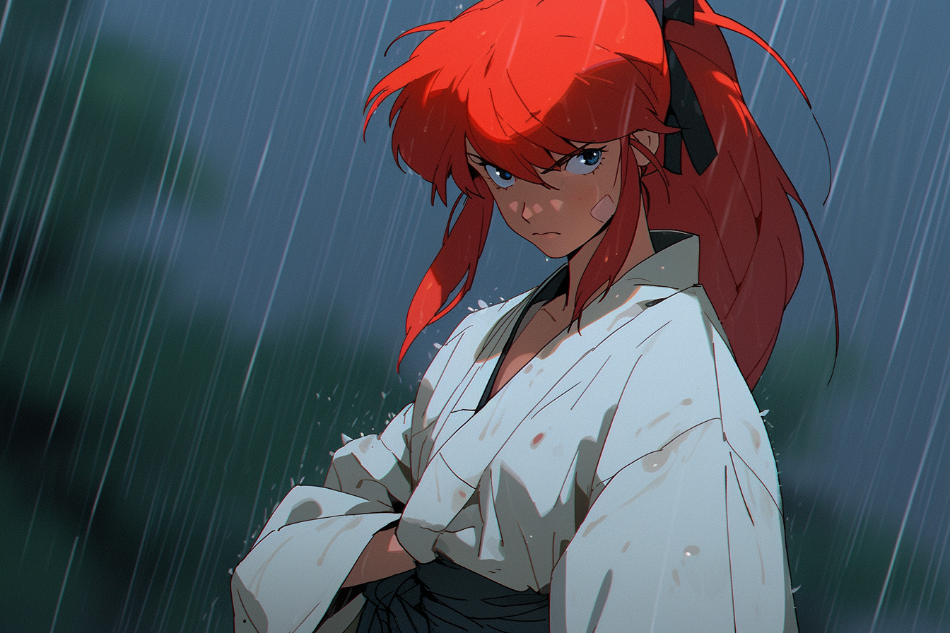 The Intense Himura Kenshin - Iconic Anime Character