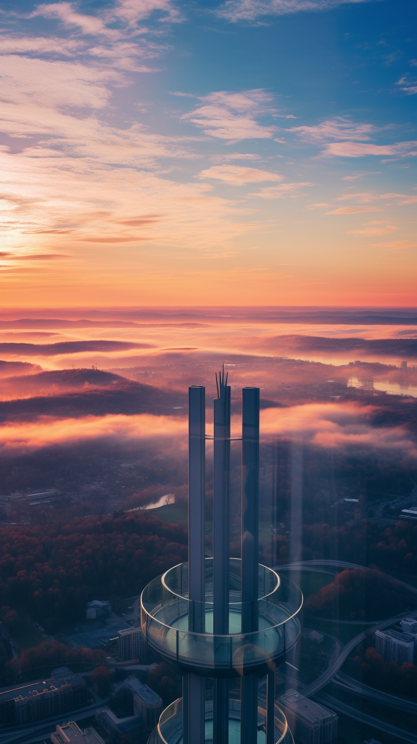 Beautiful Kentucky landscape from above