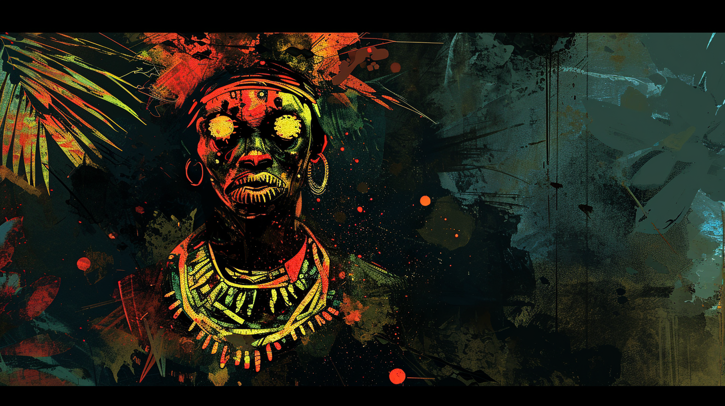 Kenyan Digital Art Dark Horror Folklore Colors Culture