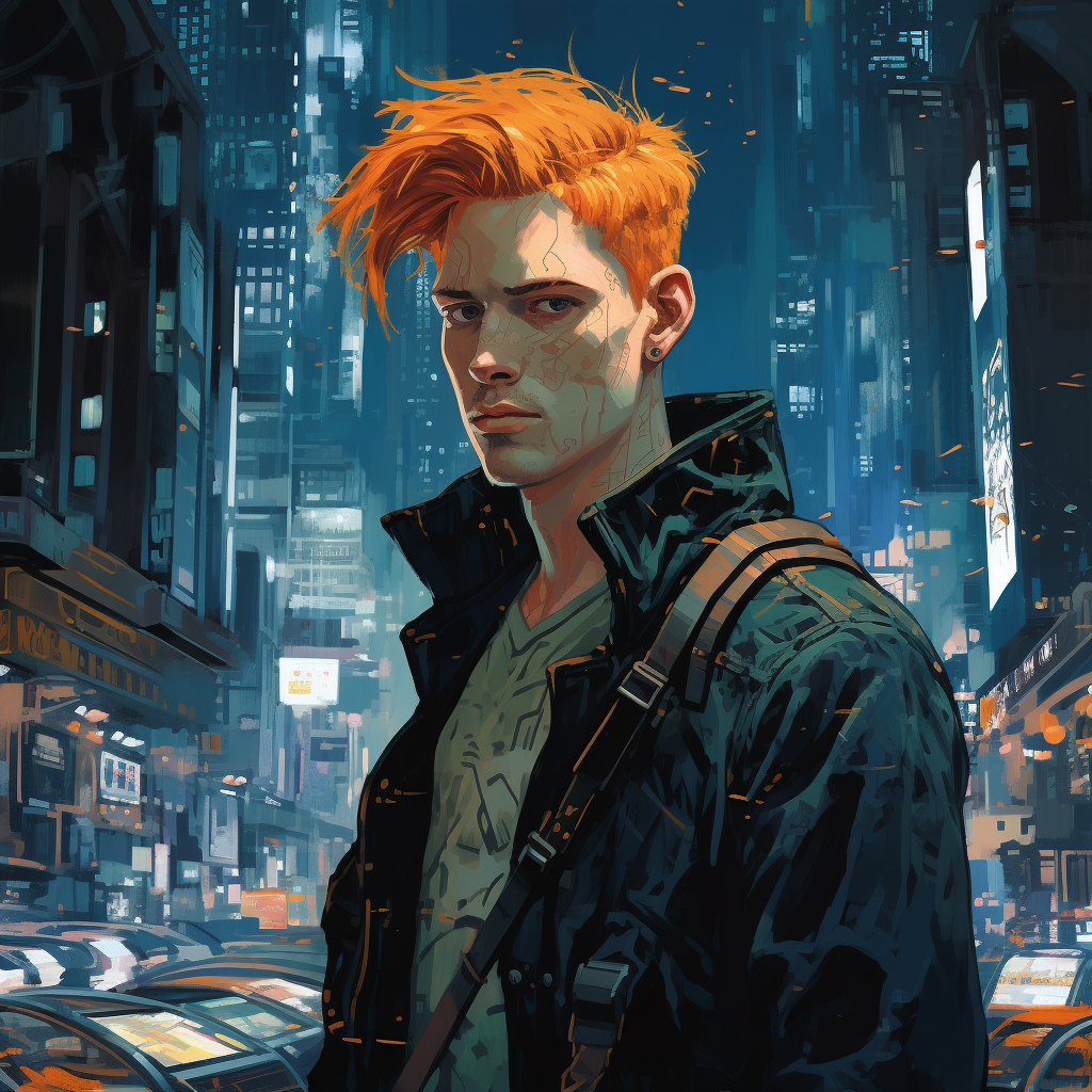 Kevin De Bruyne in Cyberpunk illustration