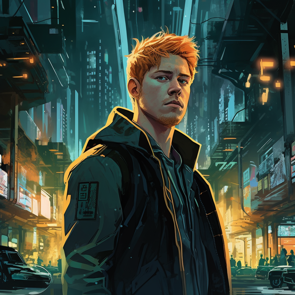 Kevin De Bruyne in Cyberpunk artwork