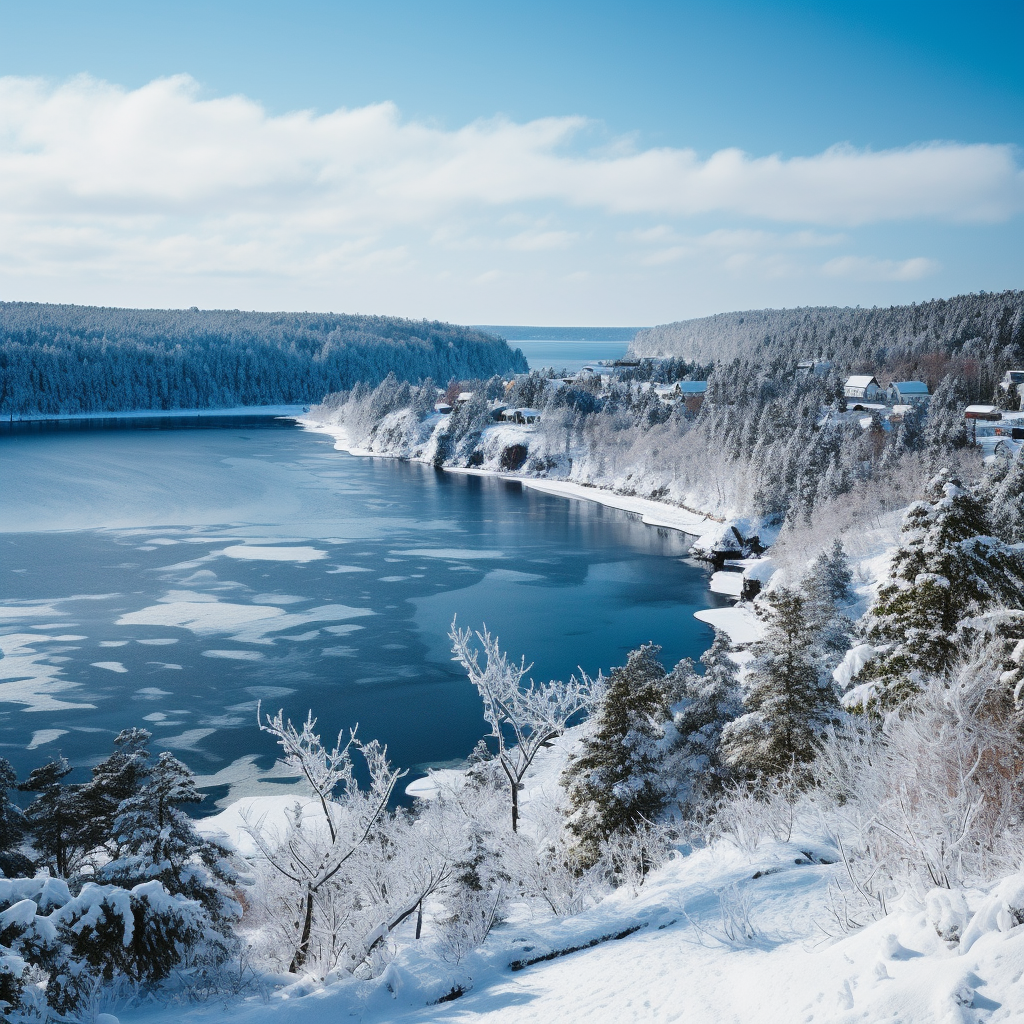 Winter attire on Keweenaw Peninsula