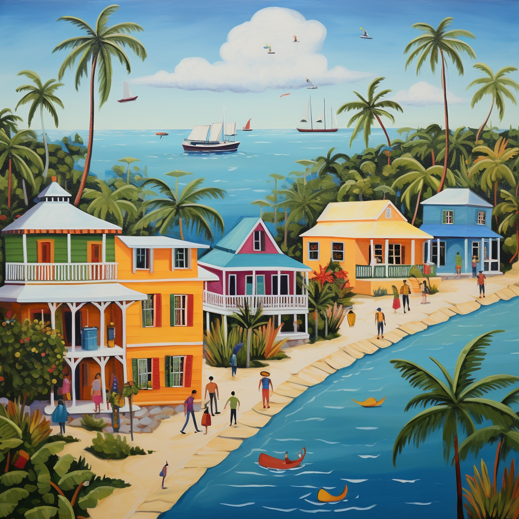 Colorful Key West Folk Art