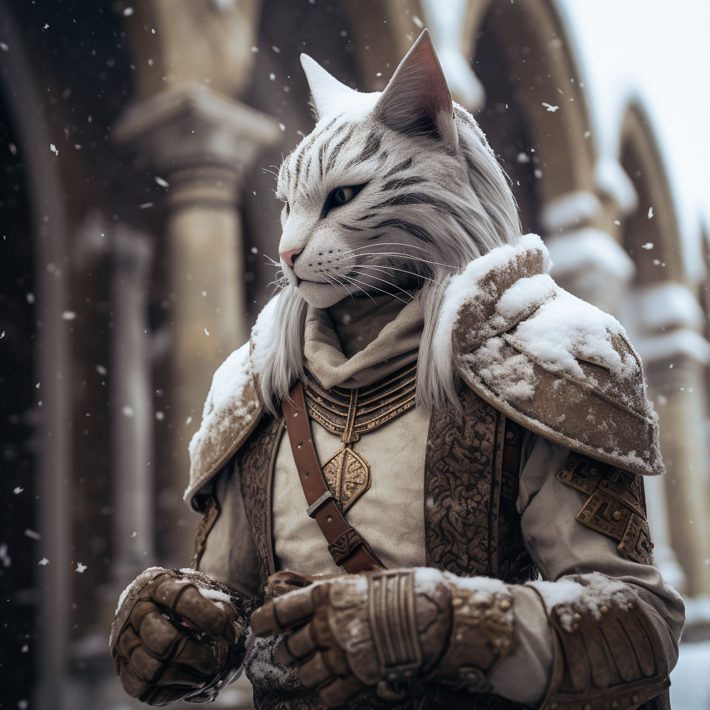 Khajiit enjoying snowy Munich