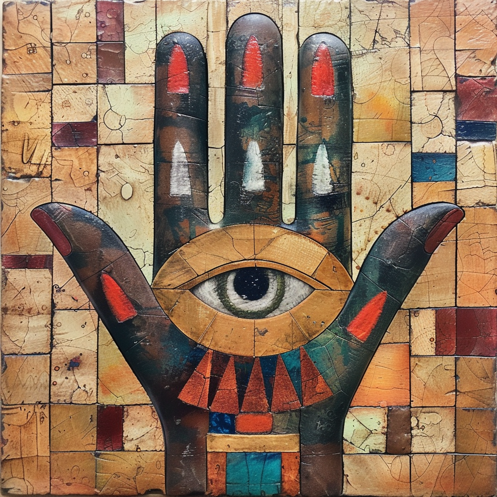 Khamsa Symbol by Walter Van Beidendorck