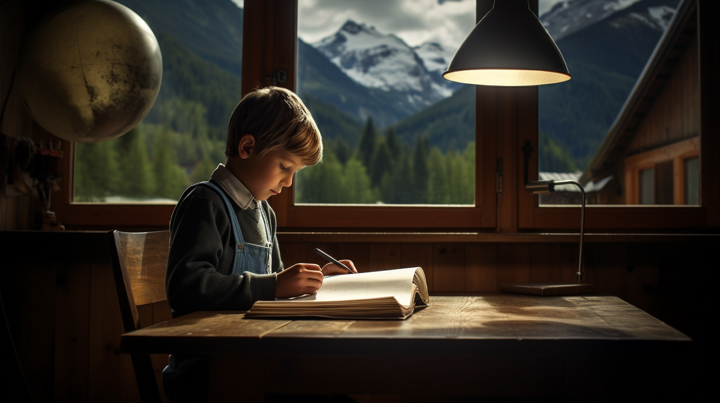 Award-Winning Photo of a Kid Learning in School