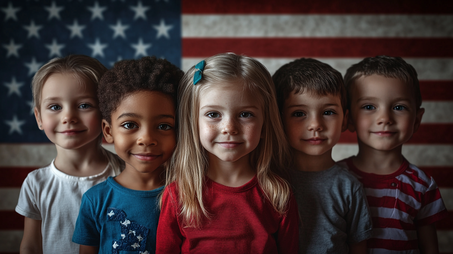 Multicultural Kids America Flag