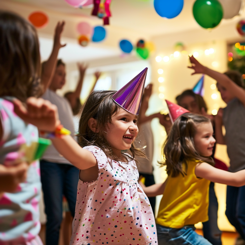 Kids having fun at party