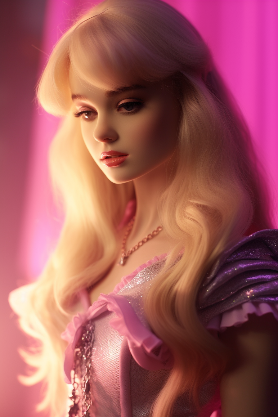 Kim Petras in Barbie film DVD grab  ??