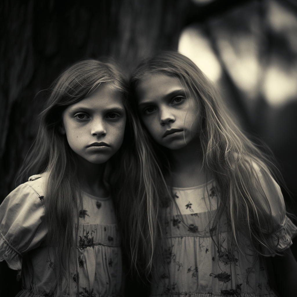 Kimberly and Michelle, adorable child sisters captured beautifully