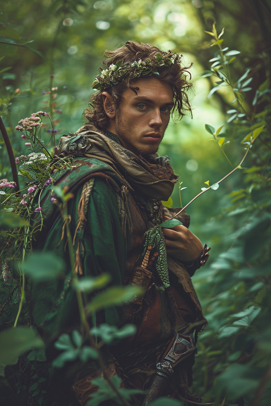 Young Celtic Fae King in the Spring Realm.