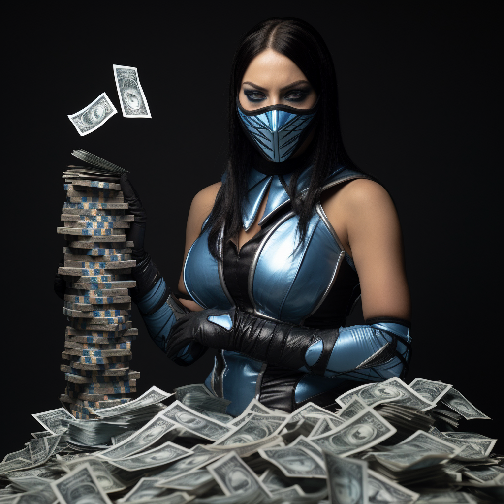 Kitana performing a money spread