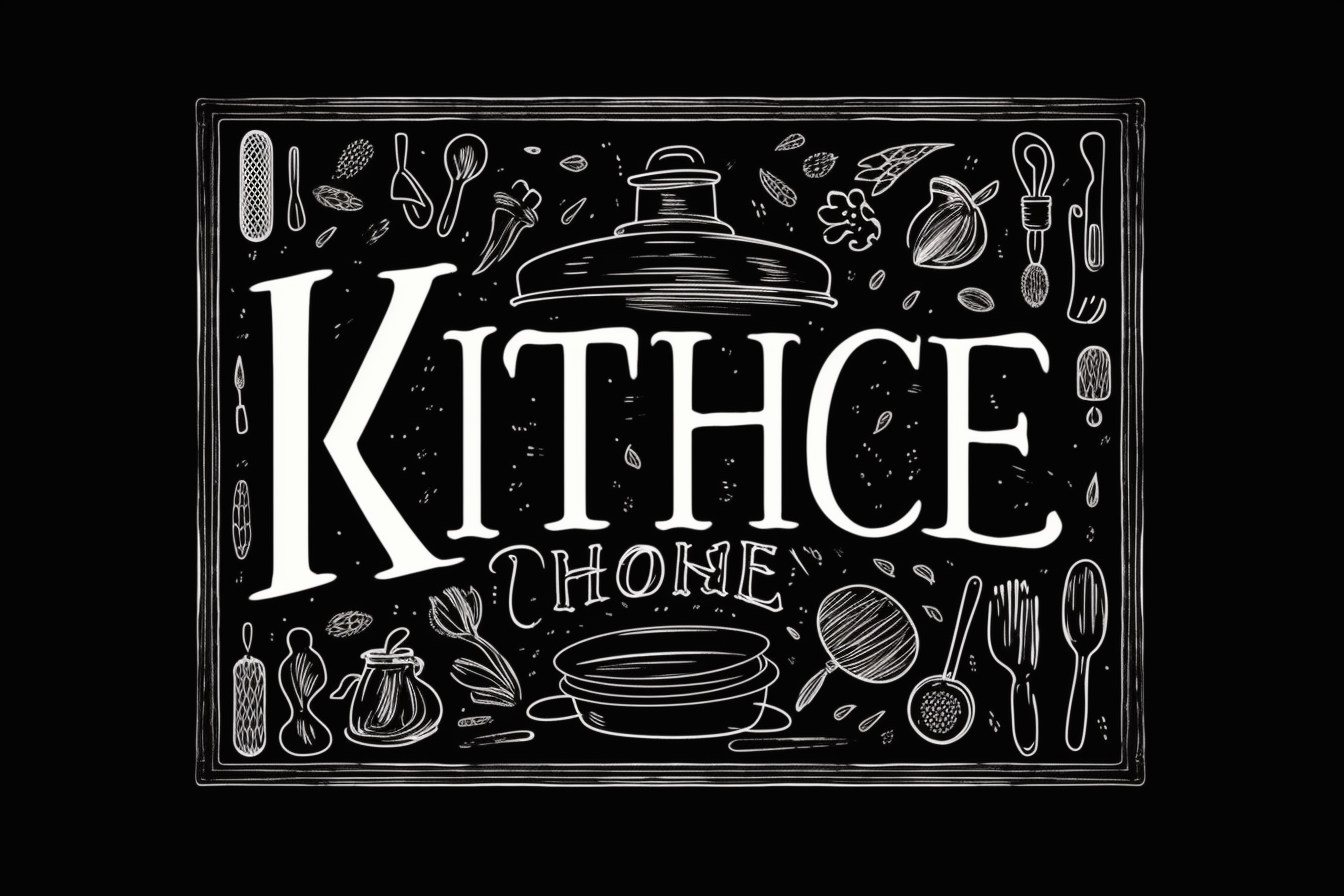 Stylish Kitchen Sign Artwork