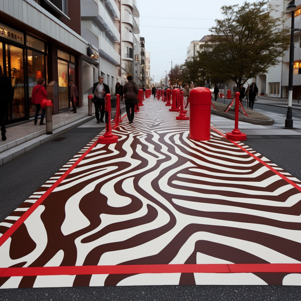 Kit Kat Chocolate Zebra Crossing in Japan