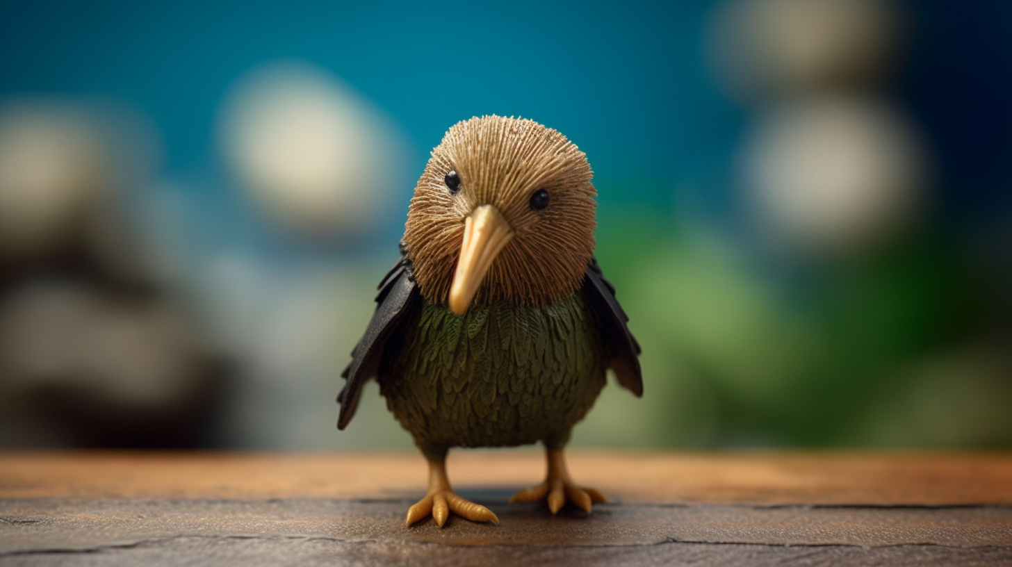 Hyper realistic Kiwi Bird Superhero