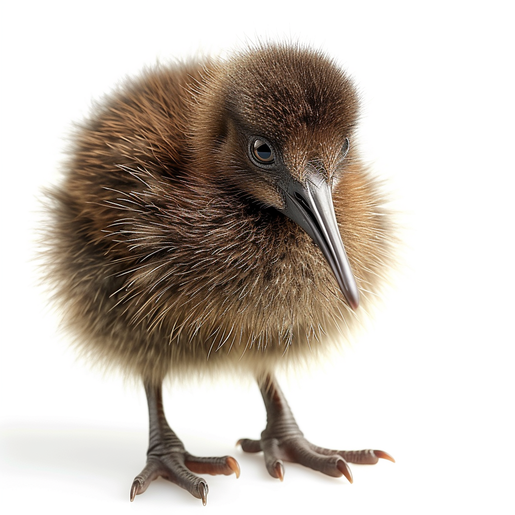 kiwi on white background