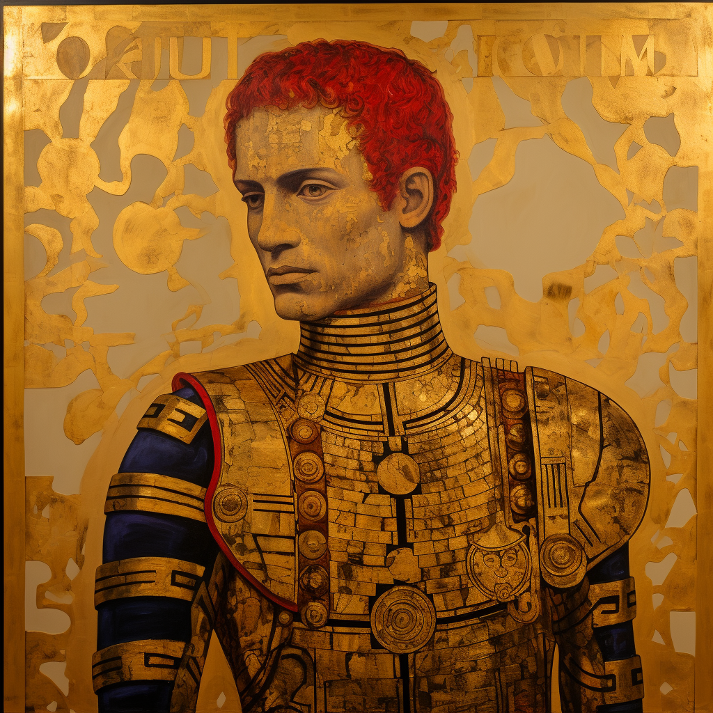 Gustav Klimt's Roman Soldier Painting