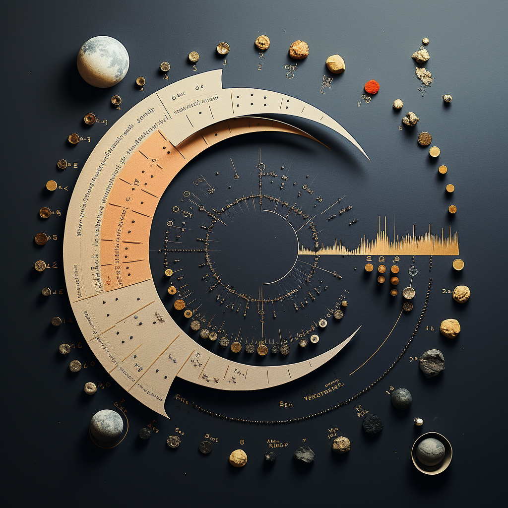 Knolling in Islamic Astronomy with Moon Phases