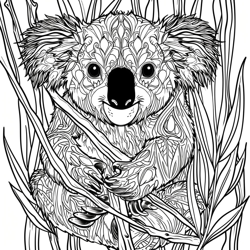 Koala Coloring Page