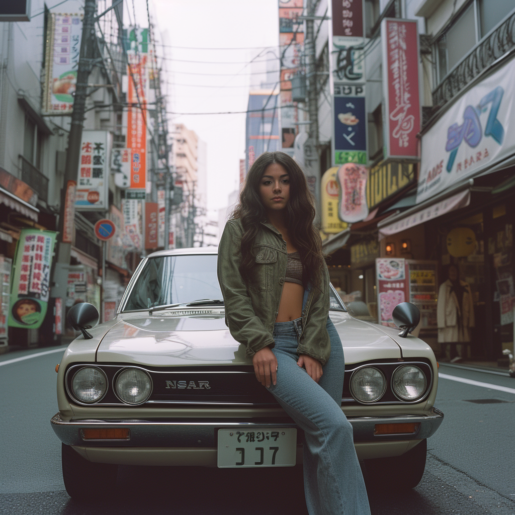 Kodak Ultramax 400 Film Photo of Nissan Skyline in Tokyo