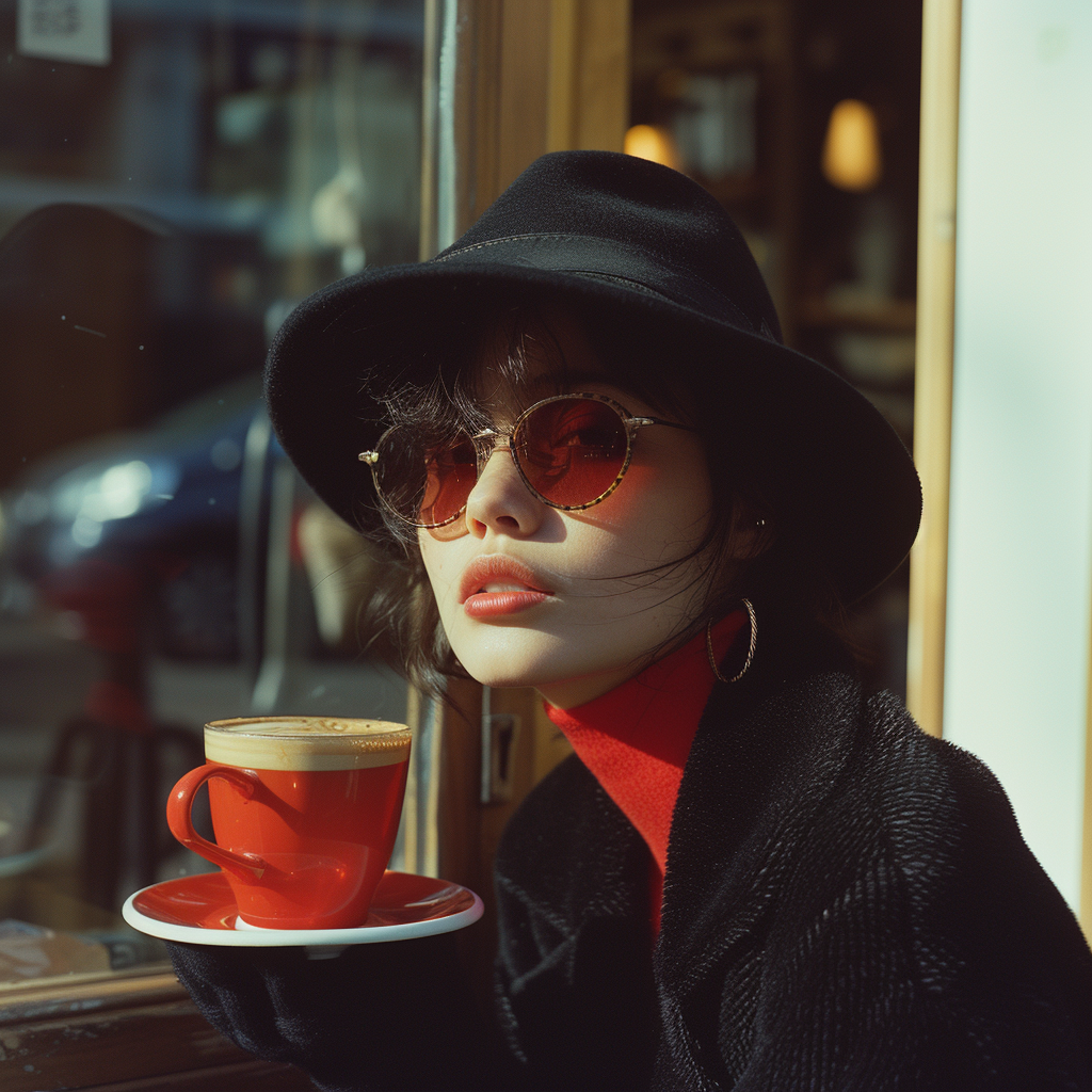 Woman Drinking Coffee