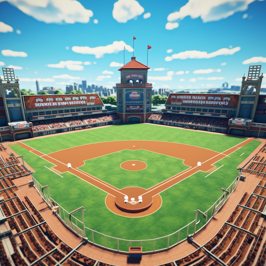 Konami Power Pros baseball field