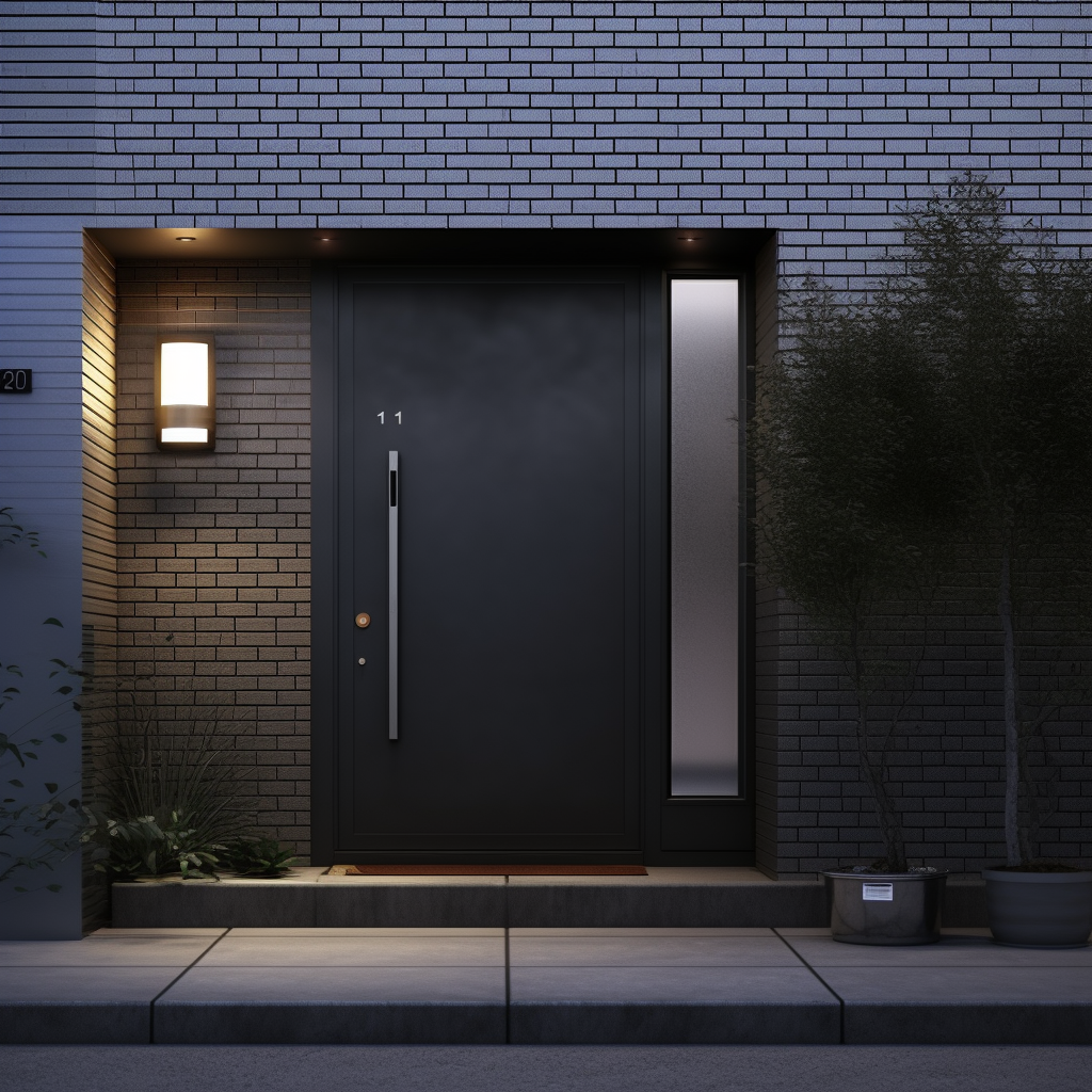 Modern Korean front door