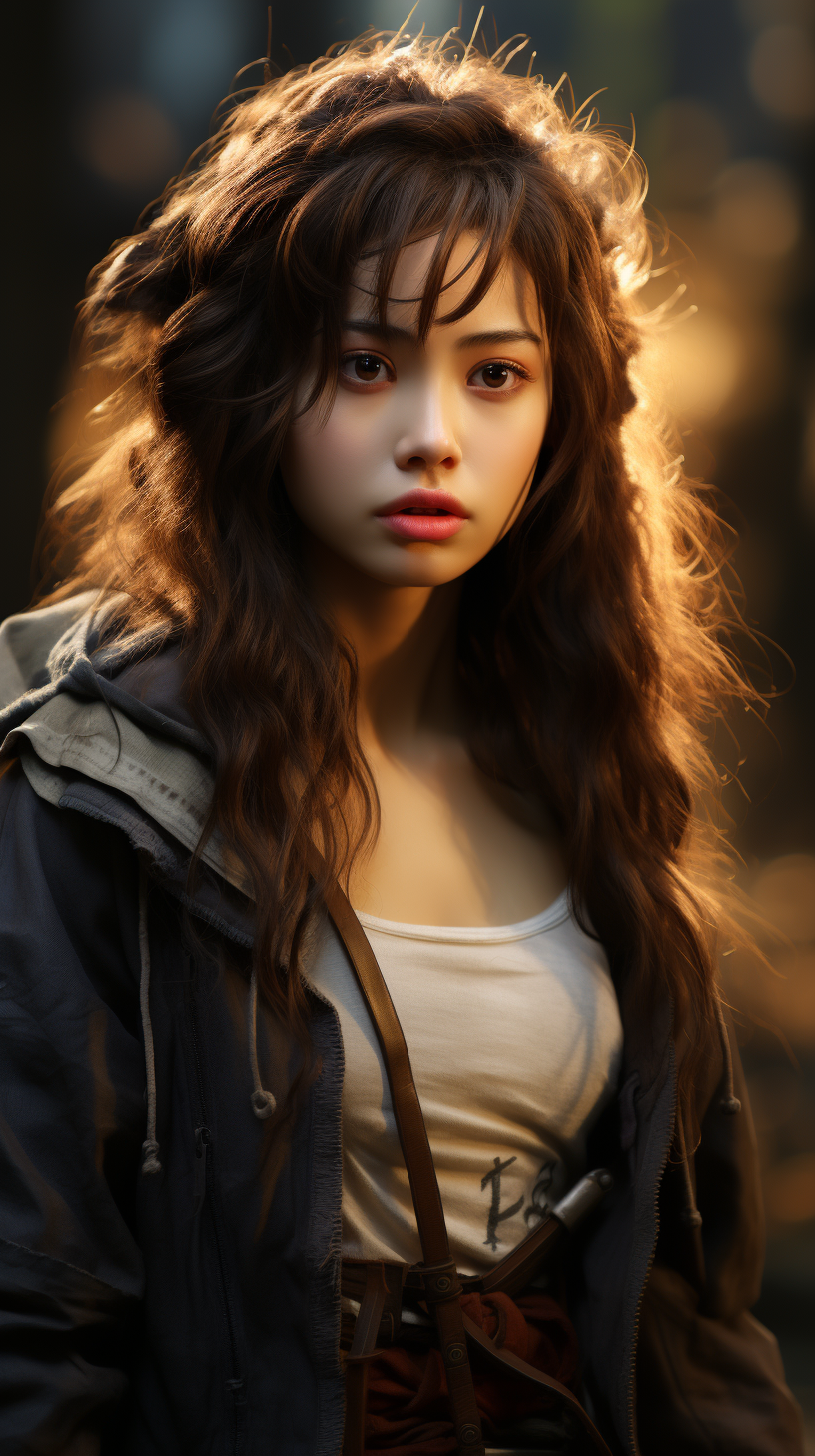 Korean girl in cinematic 8K