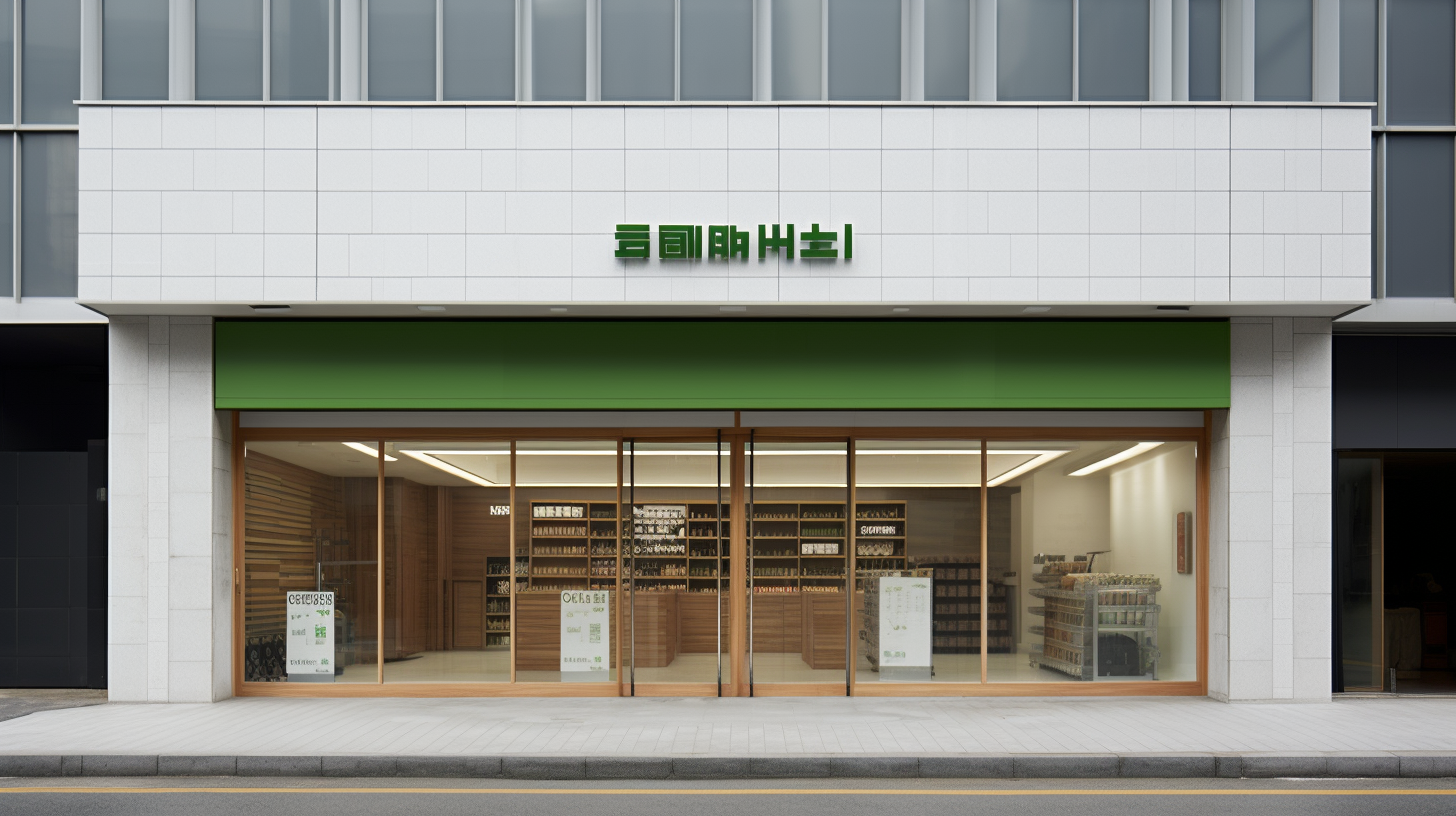 Korean Grocery Store Signboard Design