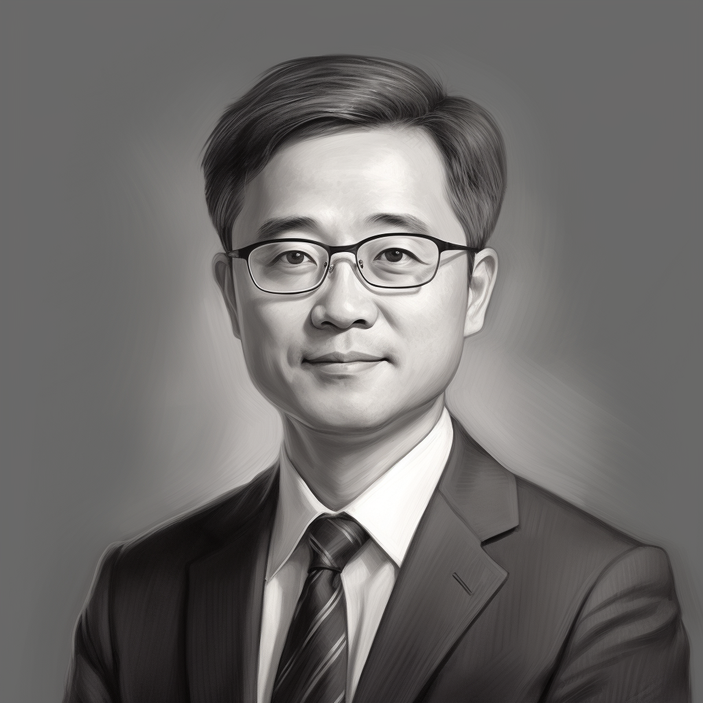 Realistic Korean Lawyer Portrait Image