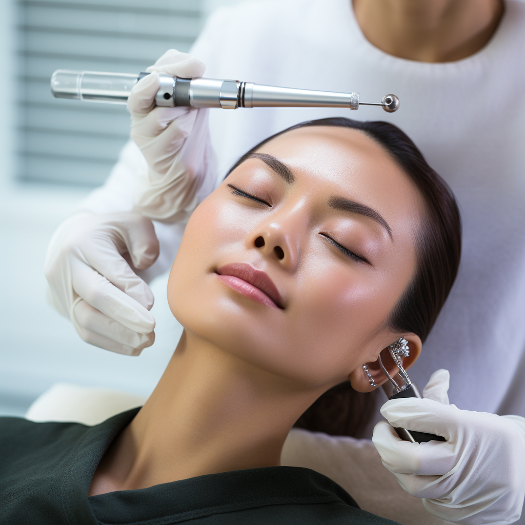 Korean Medspa Doctor Performing Hydrofacial Treatment