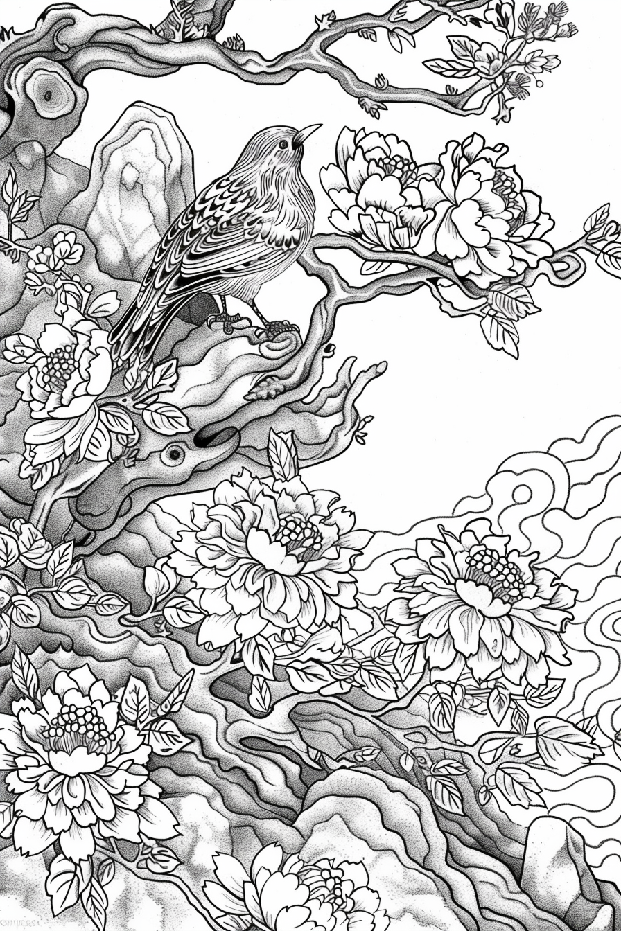 Korean Mythology Animals Coloring Book