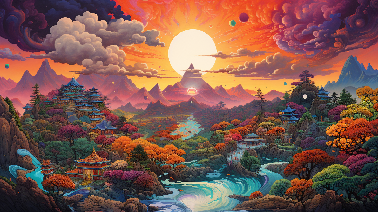 Colorful Korean Psychedelic Art in Seoul