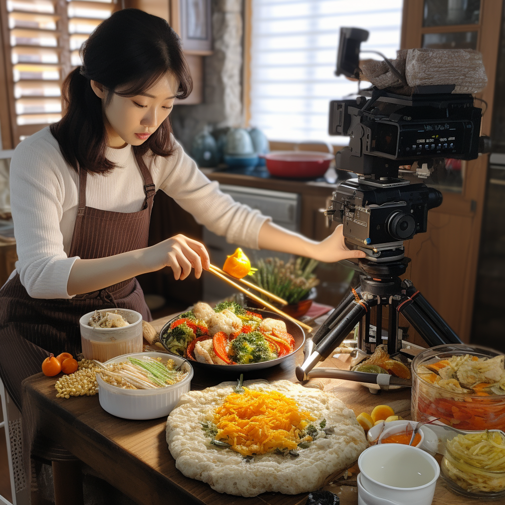 Korean-style housekeeper food preparation