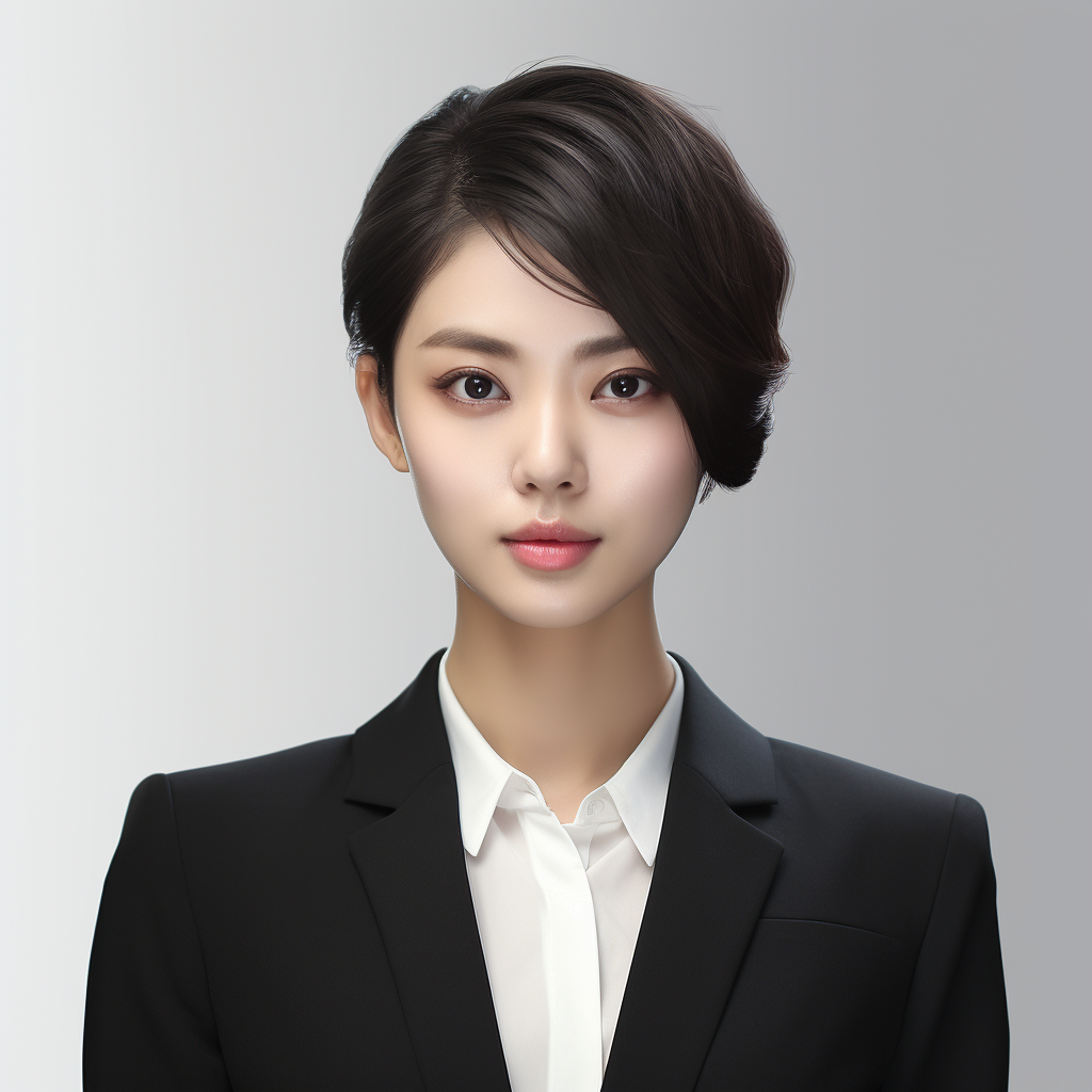 Korean Business Woman in Gongbi Style