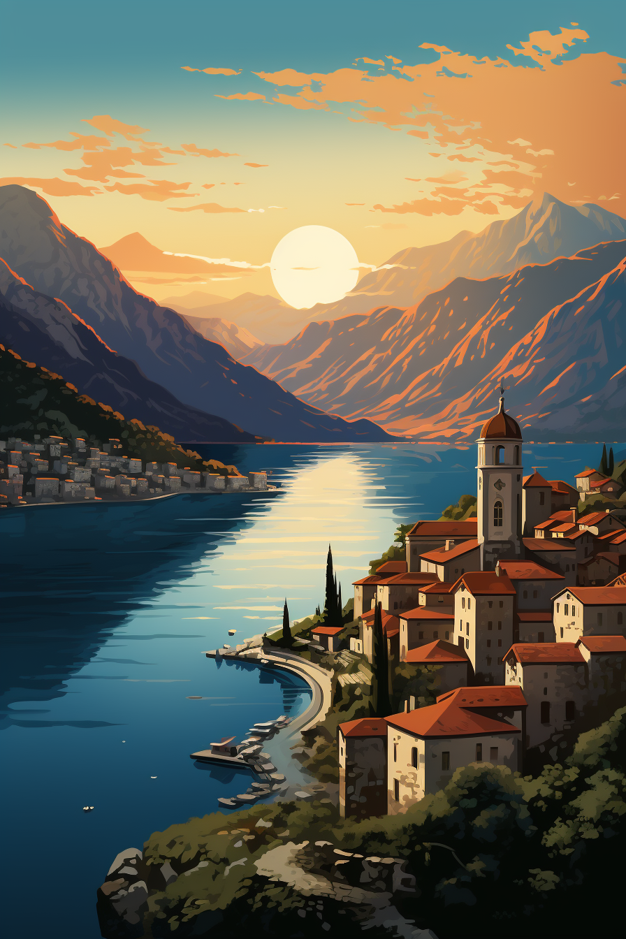 Kotor in vector art