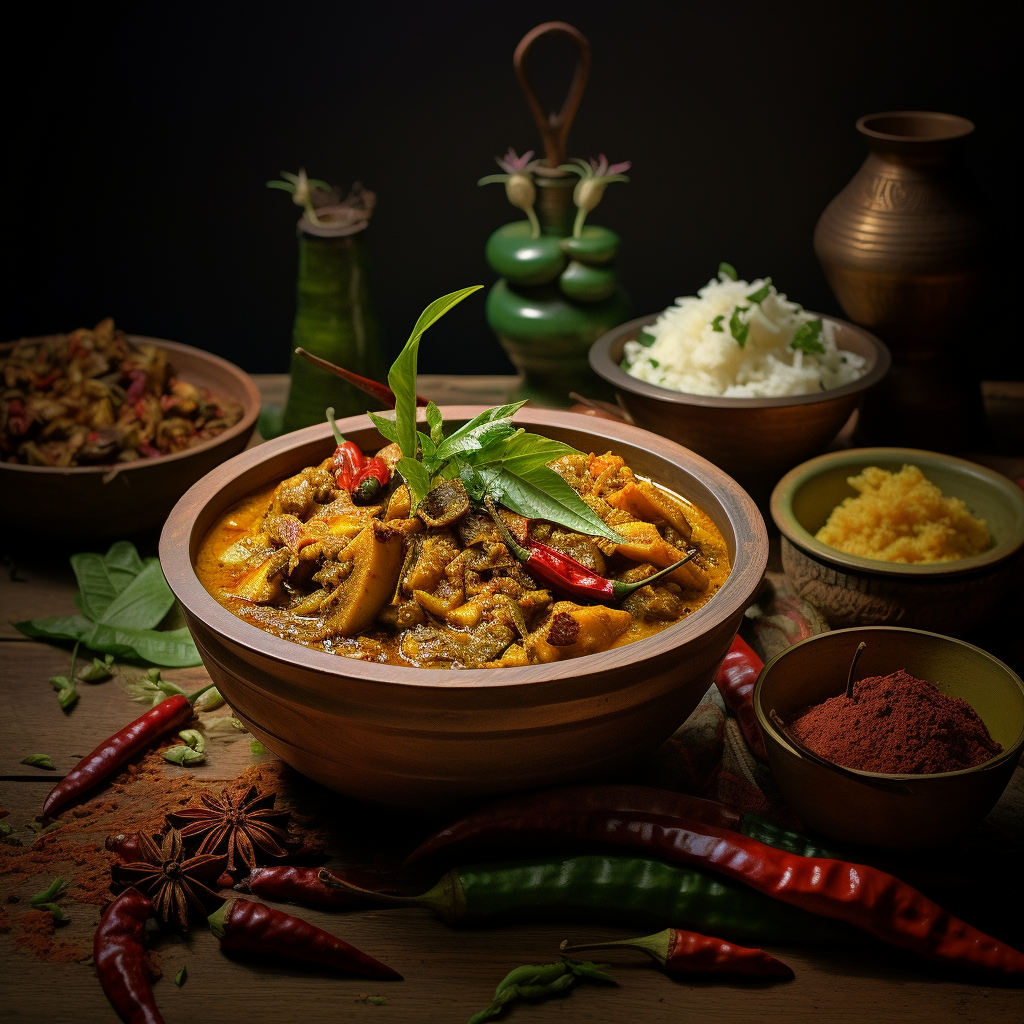 Flavorful Kozhi Chettinad Curry Dish